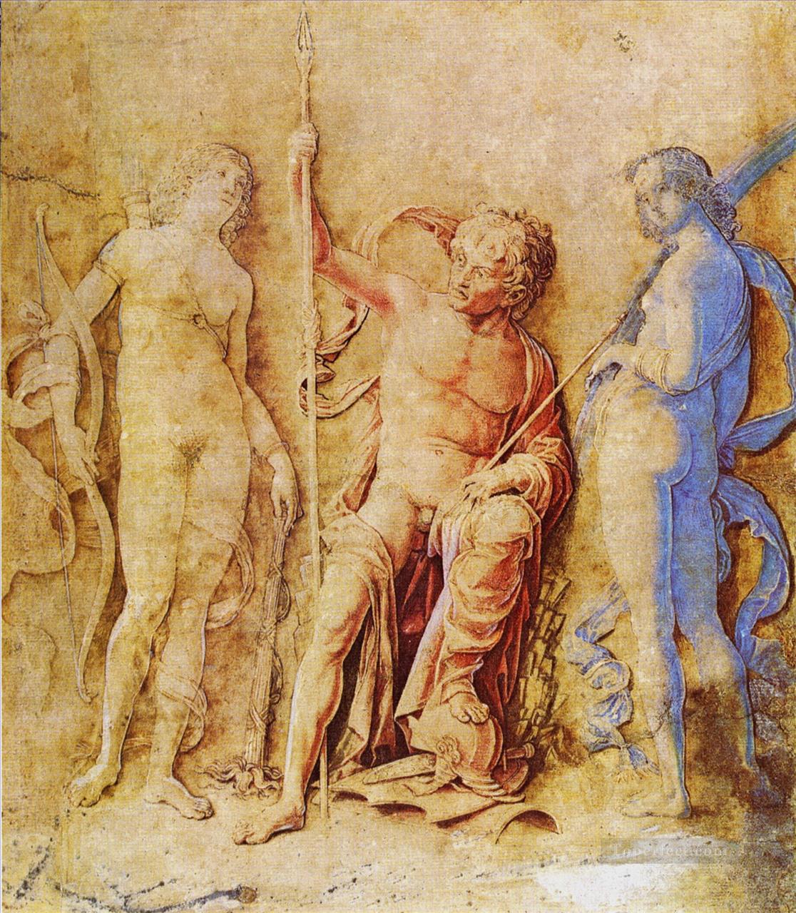Mars and Venus Renaissance painter Andrea Mantegna Oil Paintings